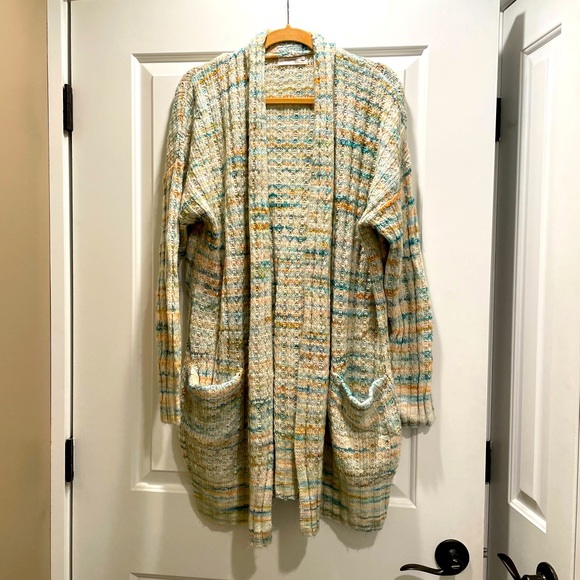 Anthropologie Cardigan Multi-Colored Size LARGE - Picture 1 of 9